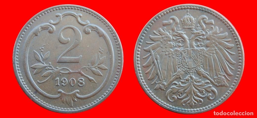 Monedas antiguas de Europa: 2 HELLER 1908 AUSTRIA-155844
