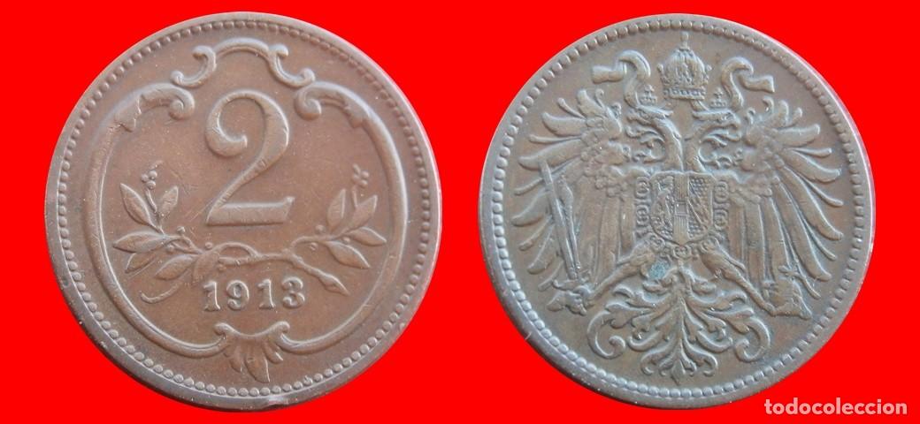 Monedas antiguas de Europa: 2 HELLER 1913 AUSTRIA-155848