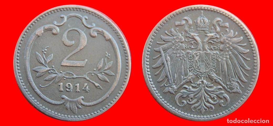 Monedas antiguas de Europa: 2 HELLER 1914 AUSTRIA-155849