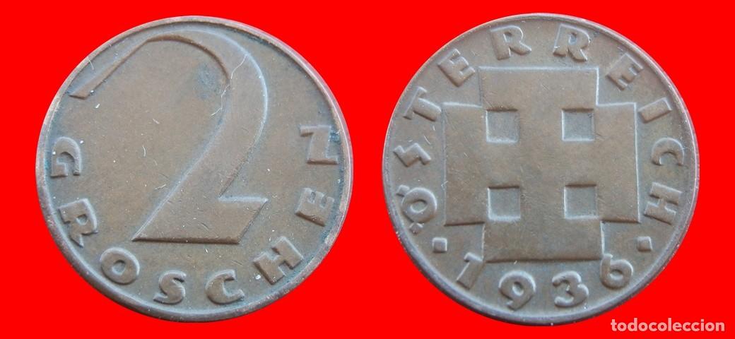 Monedas antiguas de Europa: 2 GROSCHEN 1936 AUSTRIA-155859