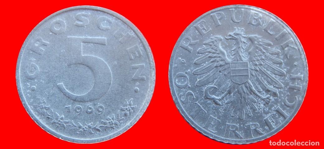 Monedas antiguas de Europa: 5 GROSCHEN 1969 AUSTRIA-155867