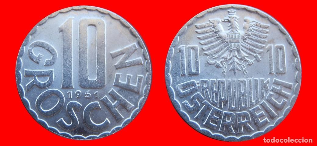 Monedas antiguas de Europa: 10 GROSCHEN 1951 AUSTRIA-155874