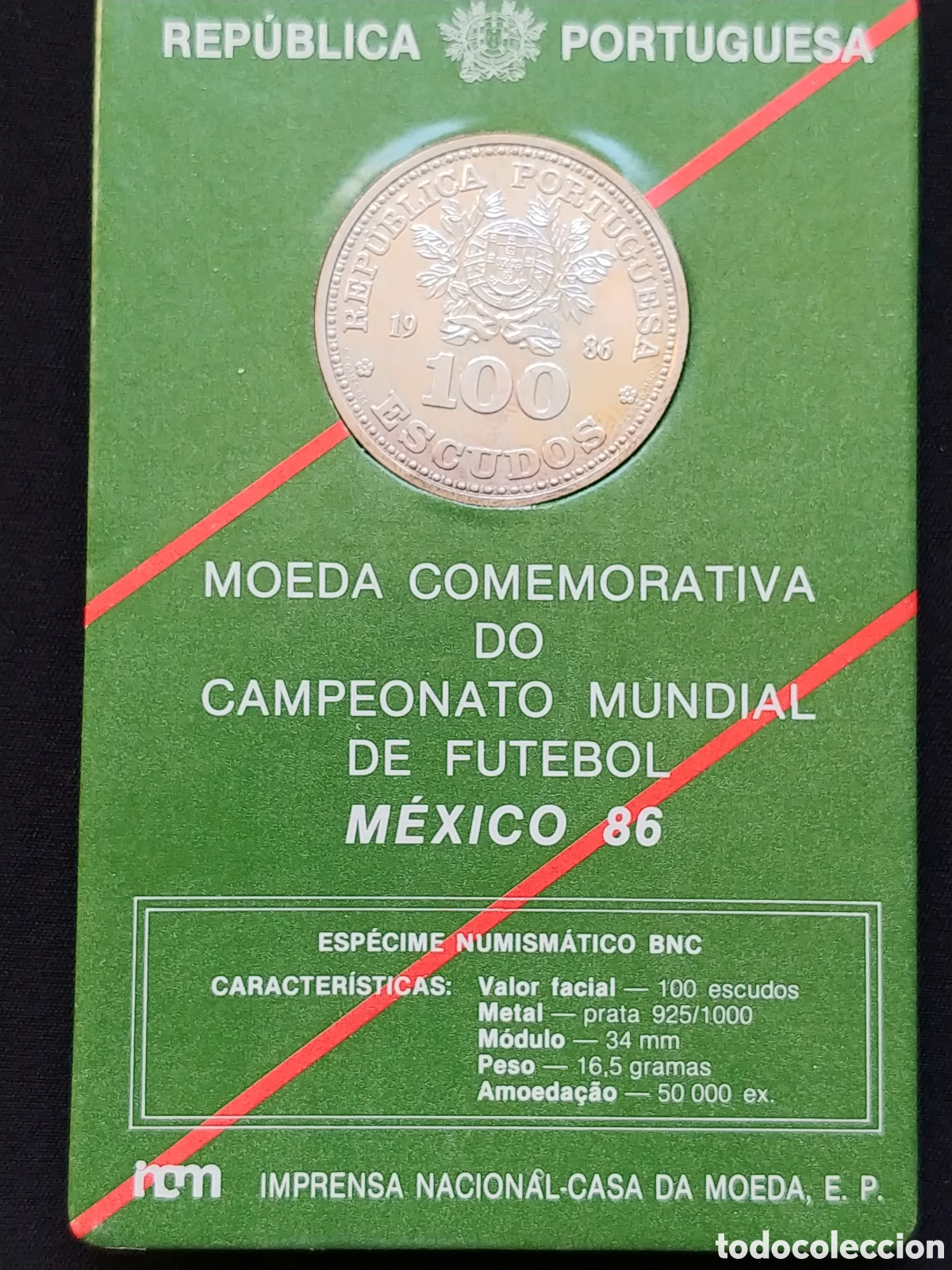 Monedas antiguas de Europa: Portugal, 100 Escudos 1986, plata .925 mls., S/C