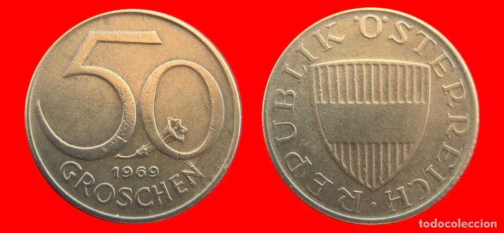 Monedas antiguas de Europa: 50 GROSCHEN 1969 AUSTRIA-155880