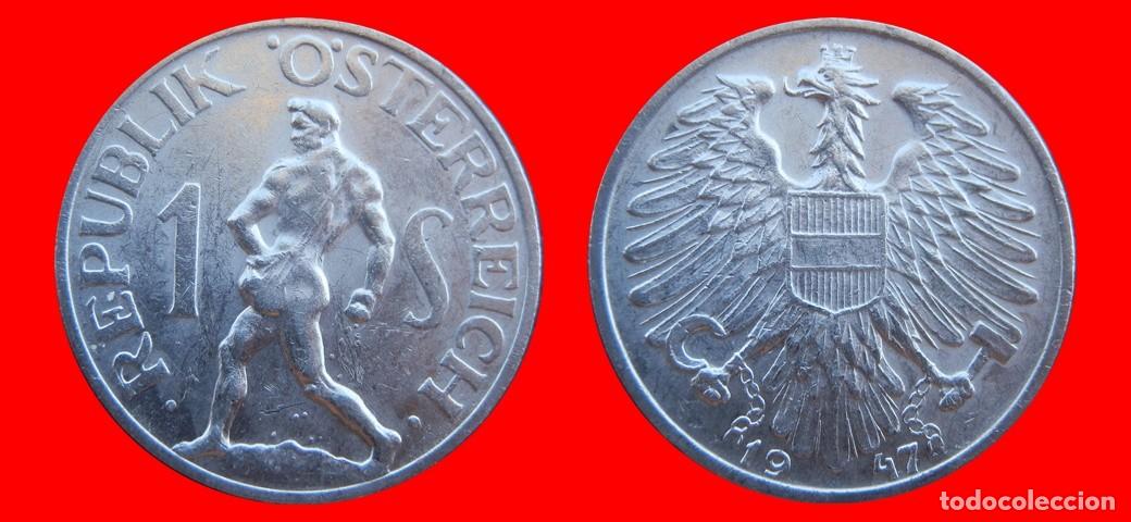 Monedas antiguas de Europa: 1 CHELIN SCHILLING 1947 AUSTRIA-155895