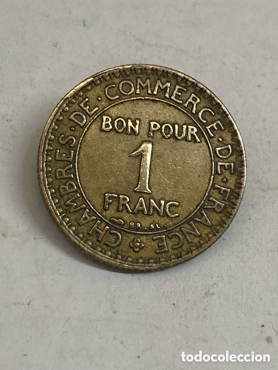 Monedas antiguas de Europa: Moneda 1 franco Francia 1923 L24