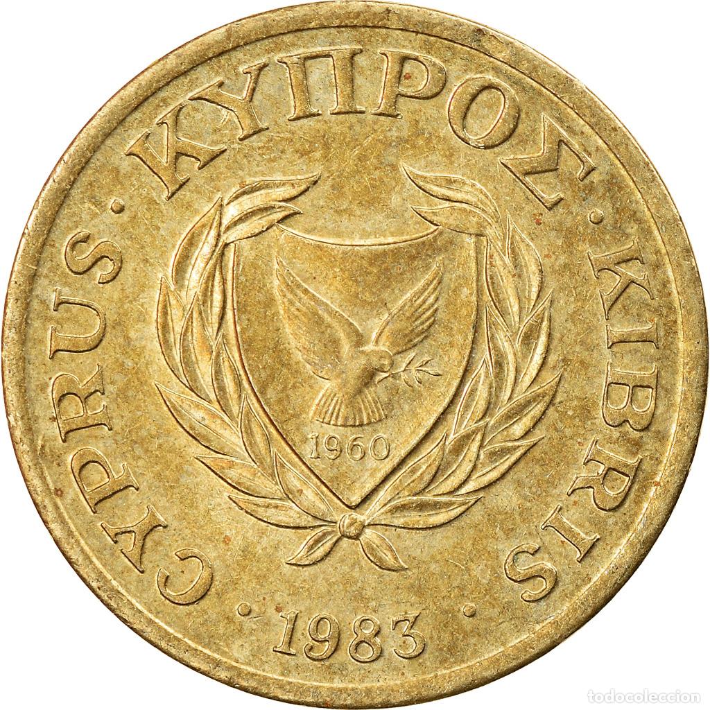 Monedas antiguas de Europa: [#811827] Moneda, Chipre, Cent, 1983, MBC, N&iacute;quel - lat&oacute;n, KM:53.1