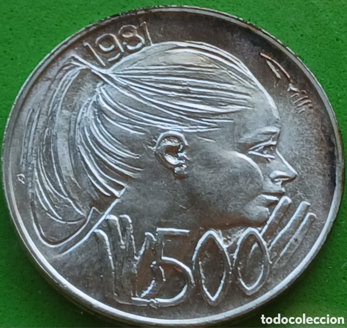 Monedas antiguas de Europa: San Marino 500 liras 1981 km#126 Paz / plata.