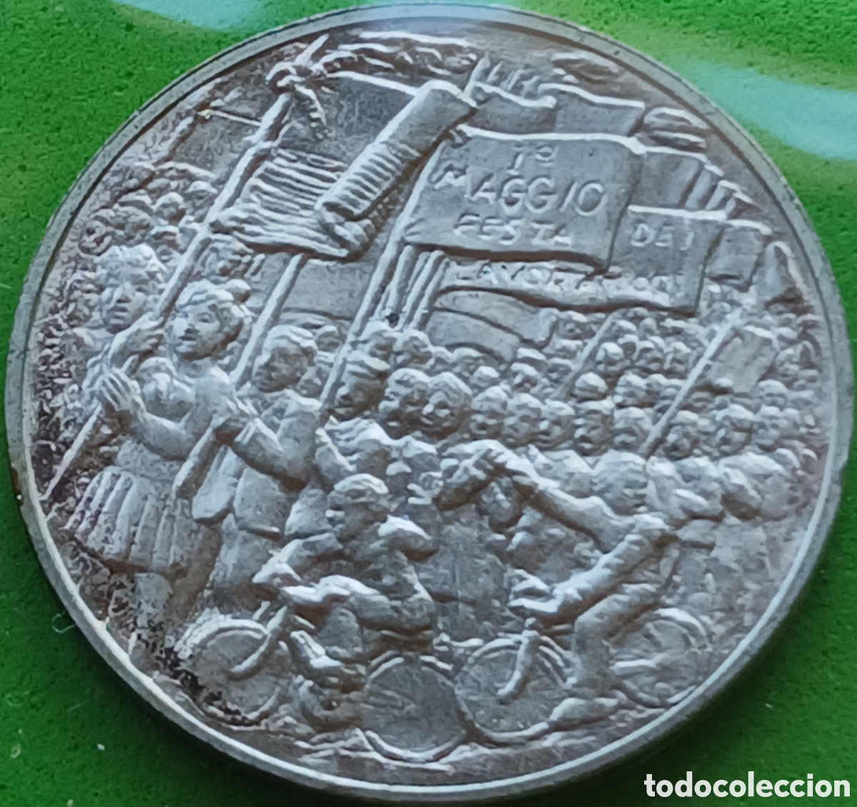 Monedas antiguas de Europa: San Marino 500 liras 1978 km#84 El trabajo/ plata.
