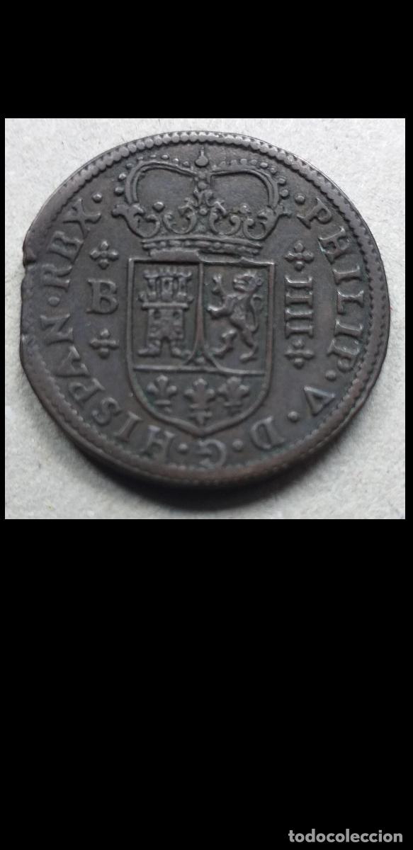 Monedas antiguas de Europa: 4 Maraved&iacute;es Felipe V 1720