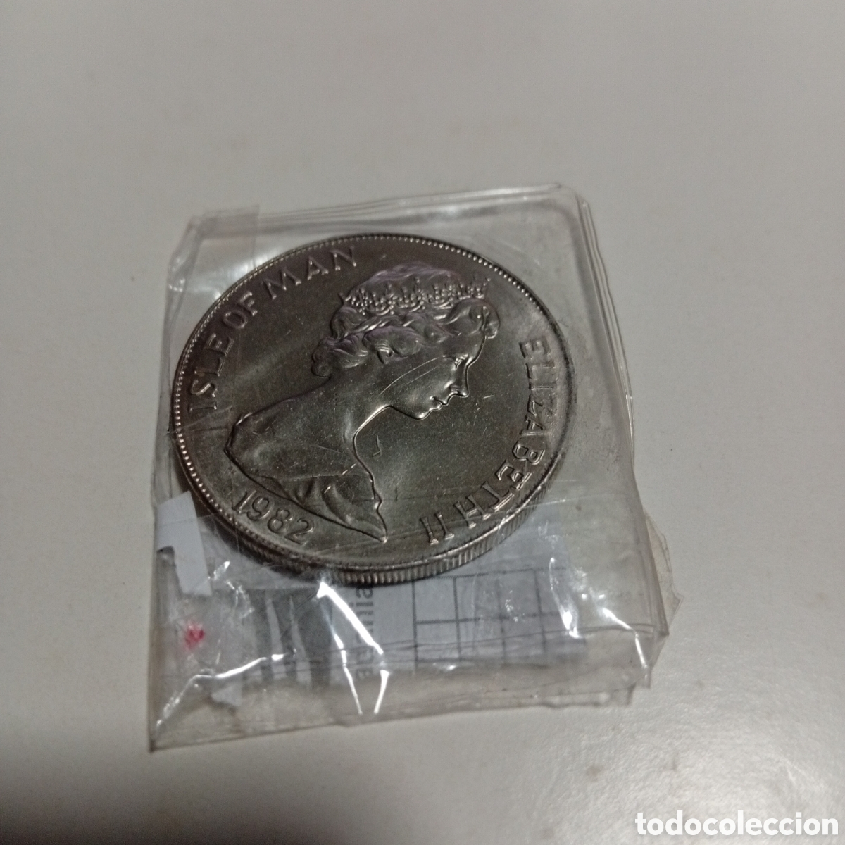 Monedas antiguas de Europa: Moneda De Plata .925 Isla De Man 1 Corona 1980 - Olimpiadas