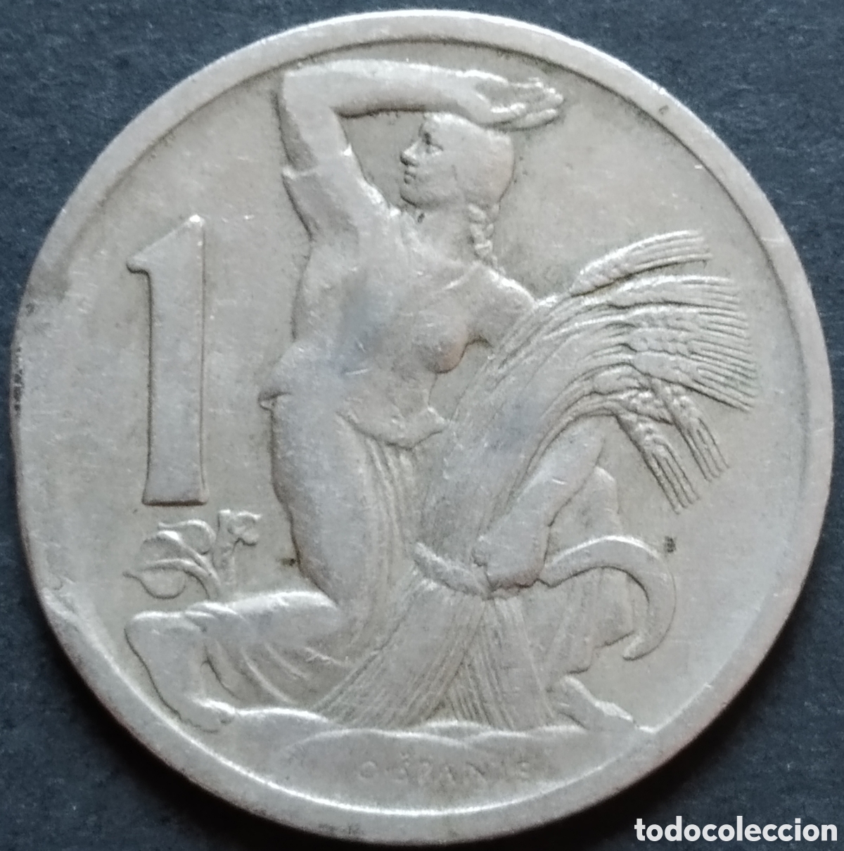 Monedas antiguas de Europa: MONEDA - CHECOSLOVAQUIA 1 CORONA 1922