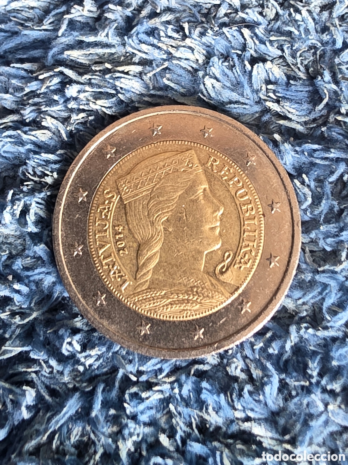 Monedas antiguas de Europa: MONEDA 2 EUROS LETONIA