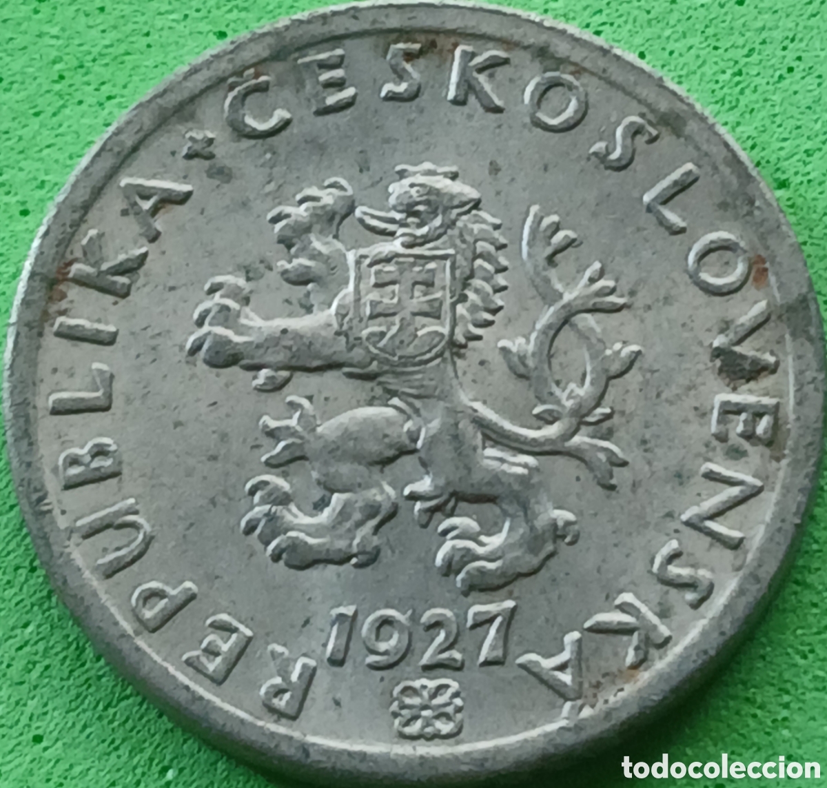 Monedas antiguas de Europa: Checoslovaquia 20 hellers 1927 km#1