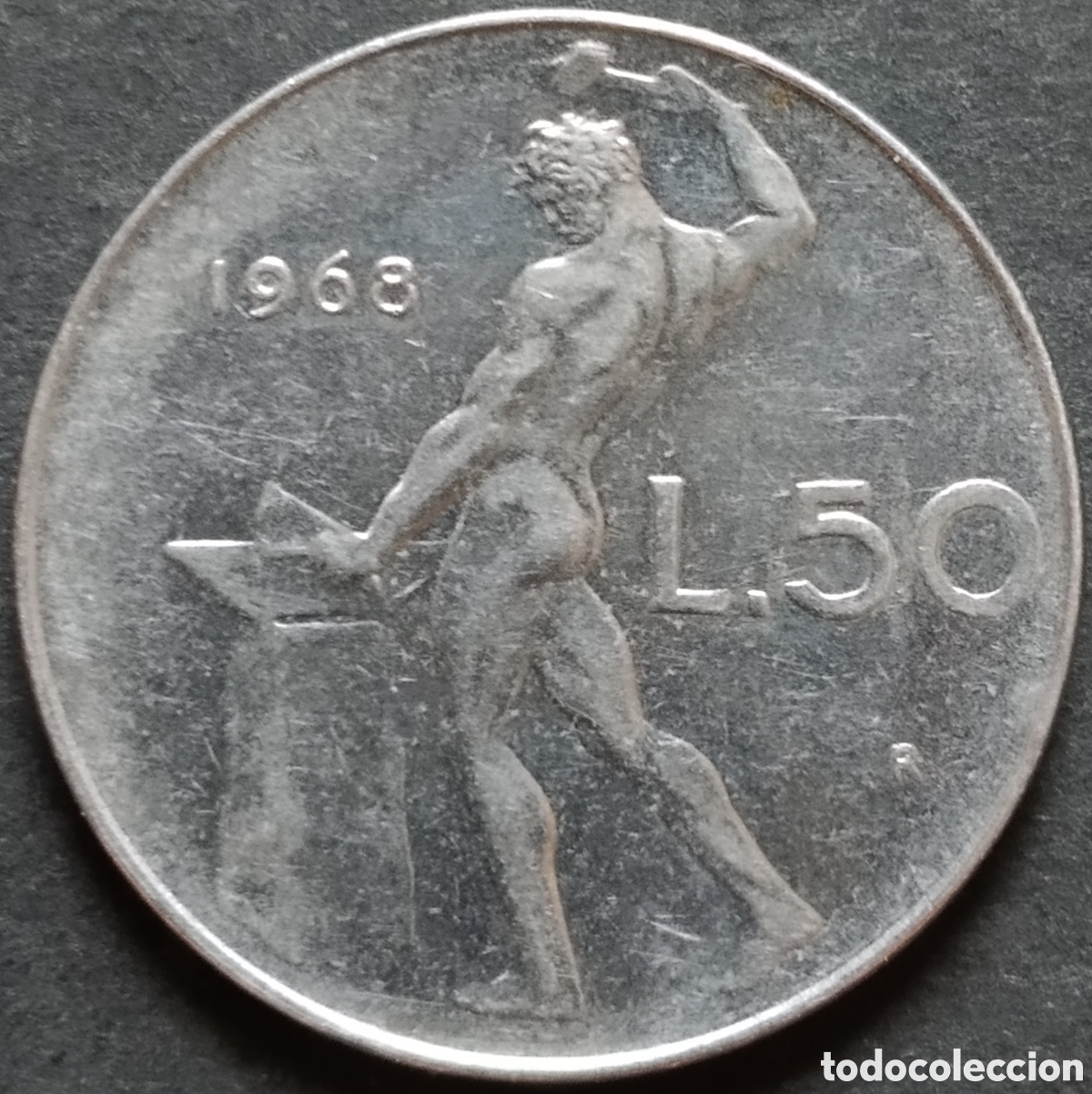 Monedas antiguas de Europa: MONEDA - ITALIA 50 LIRAS 1968