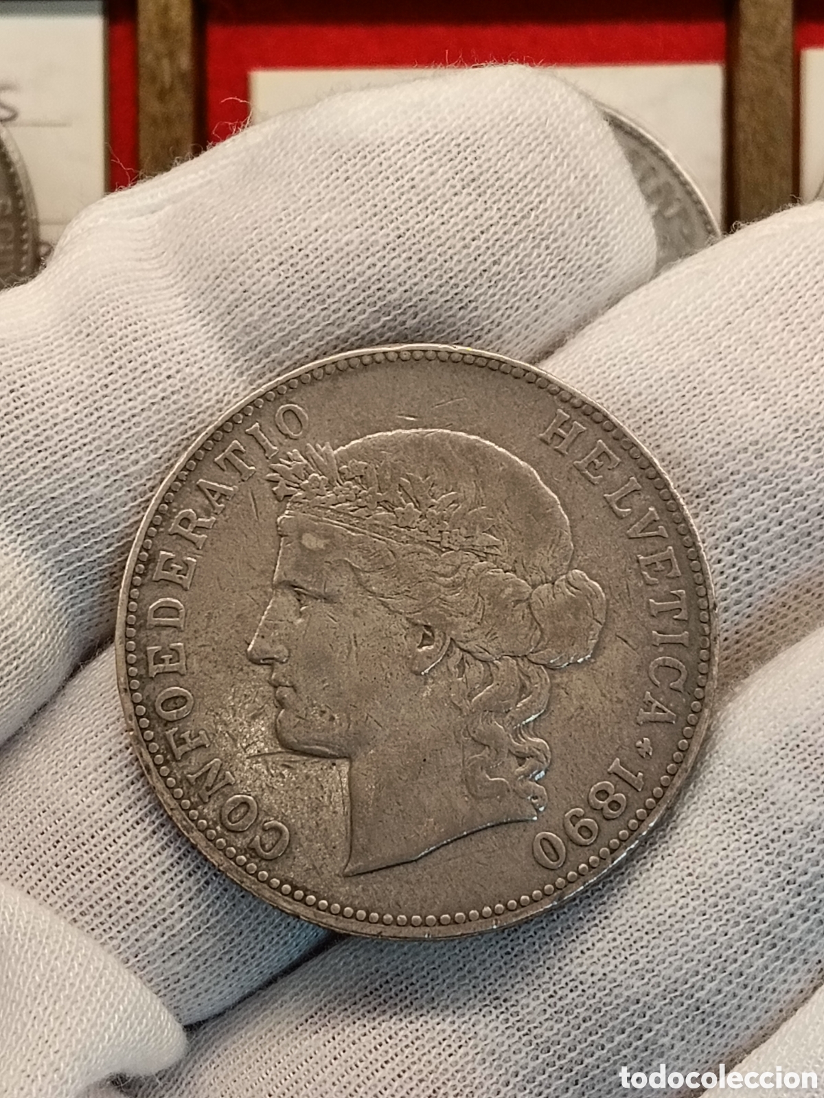 Monedas antiguas de Europa: SUIZA 5 FRANCOS A&Ntilde;O 1980. CECA BERNA