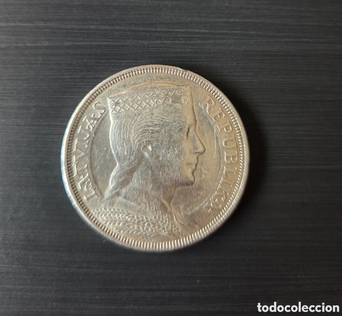 Monedas antiguas de Europa: Letonia 5 lati 1929 - plata 835 - Rep&uacute;blica de Letonia - Milda