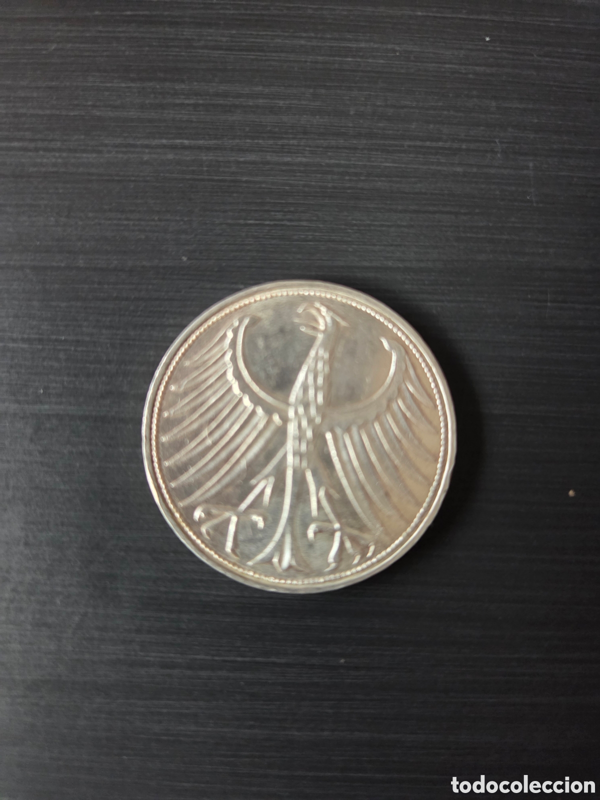 Monedas antiguas de Europa: Alemania 5 Deutsche Mark 1965 - Plata 625 - Rep&uacute;blica Federal