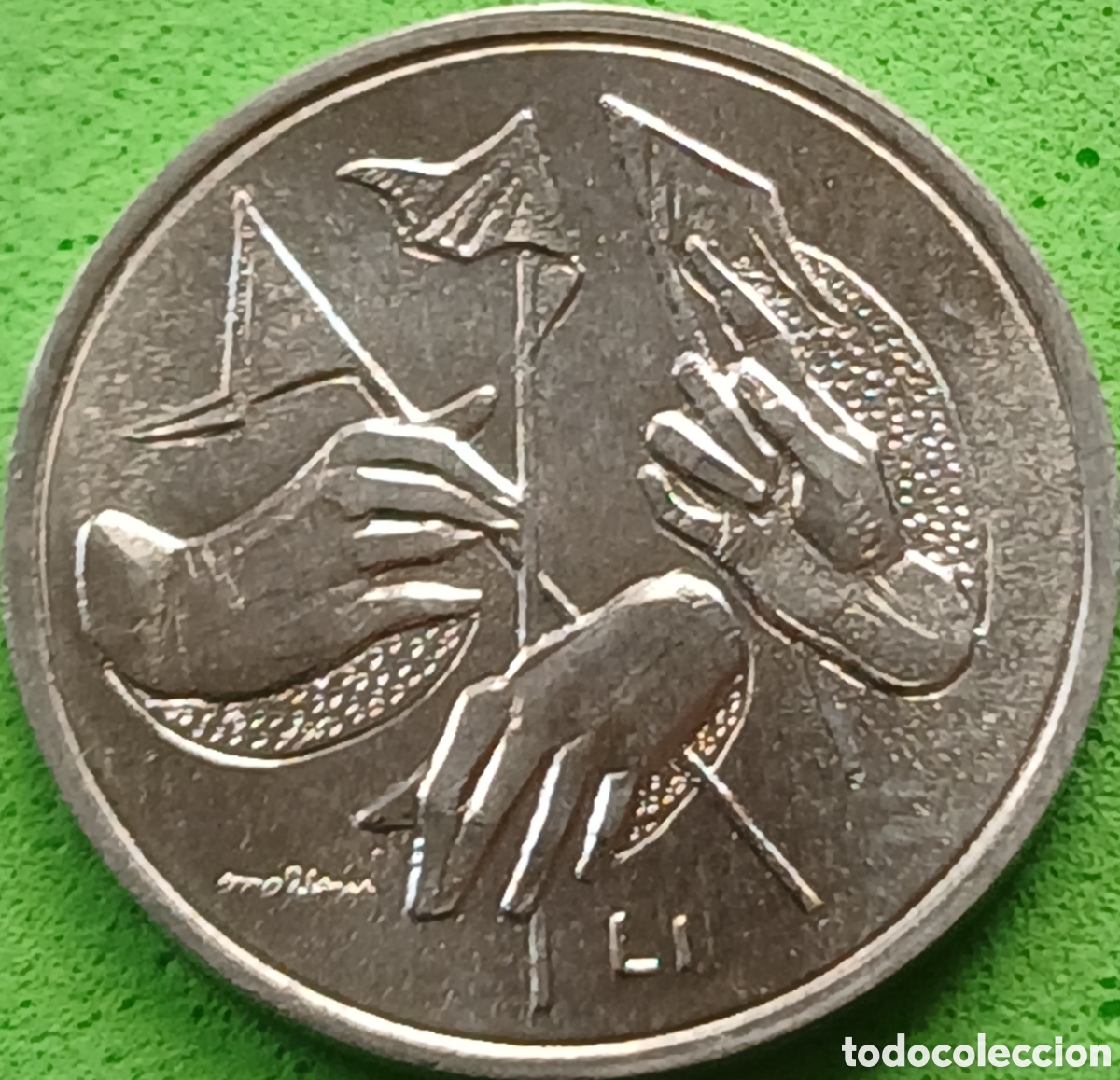 Monedas antiguas de Europa: San Marino 1 lira 1976 km#51 Rep&uacute;blica