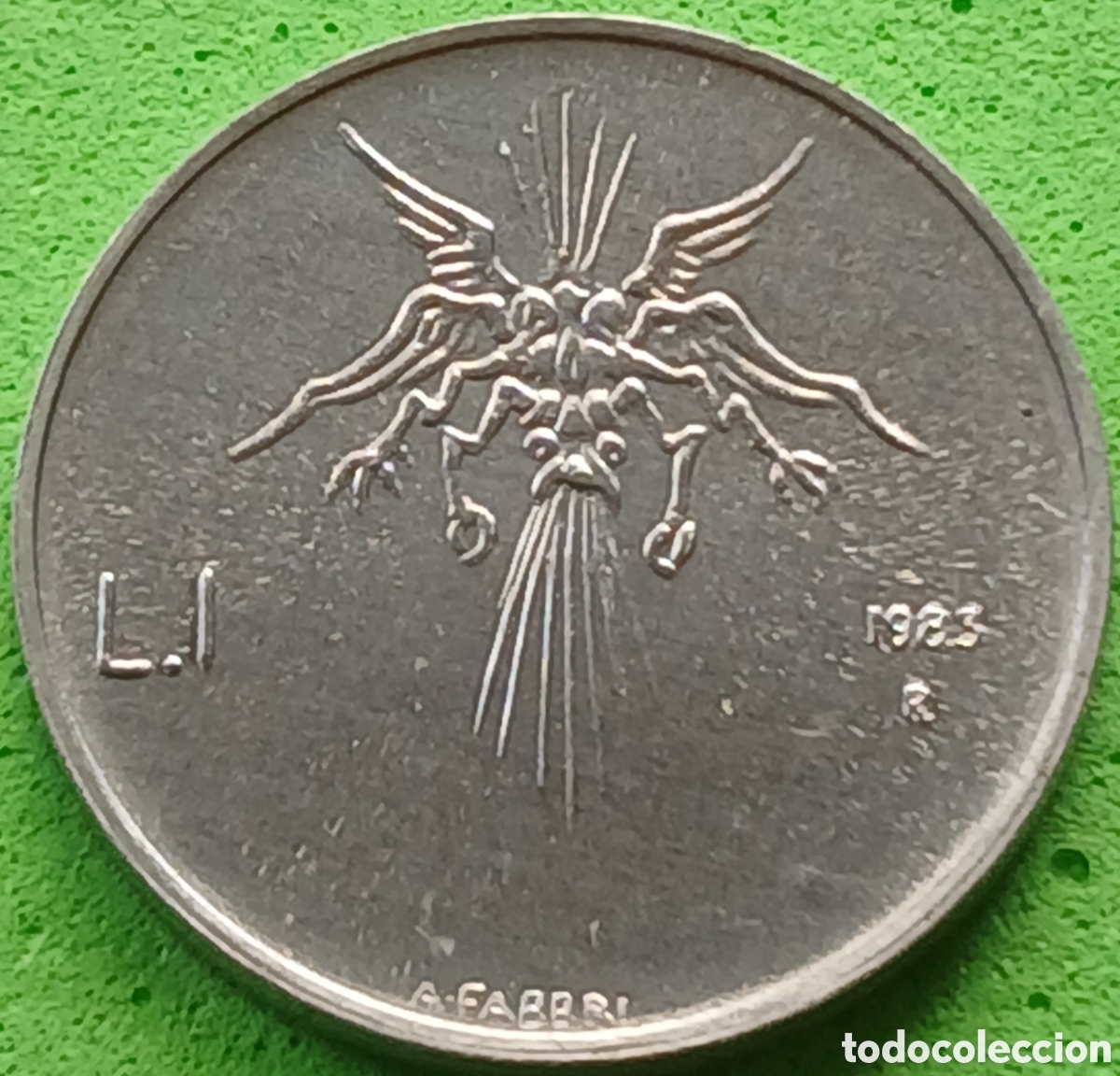 Monedas antiguas de Europa: San Marino 1 lira 1983 km#145 Amenaza Nuclear