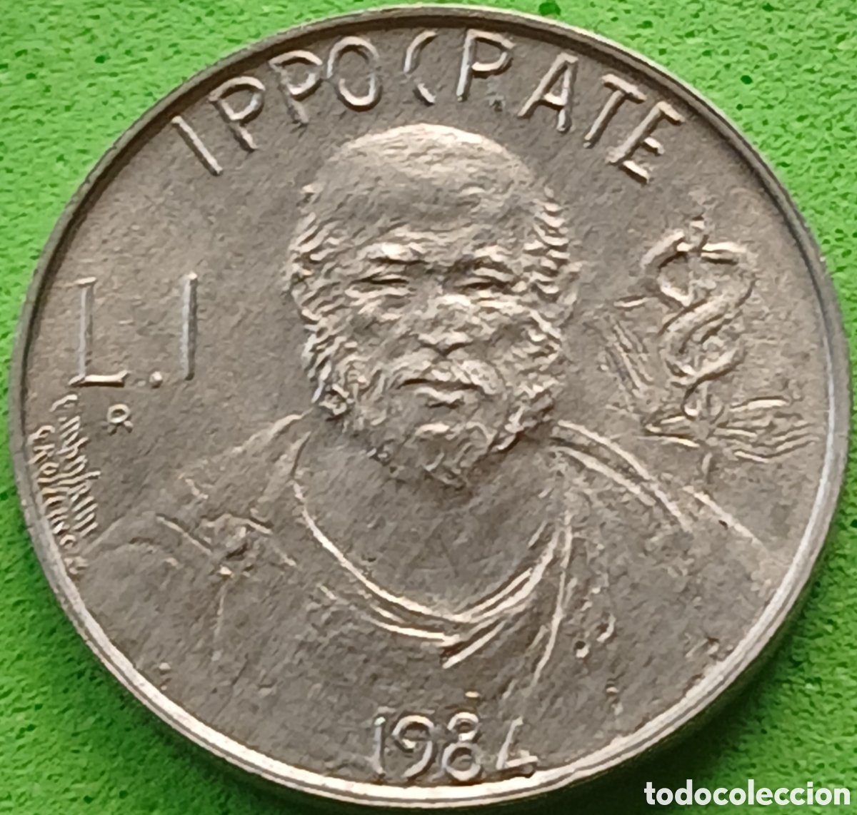 Monedas antiguas de Europa: San Marino 1 lira 1984 km#159 Cient&iacute;ficos