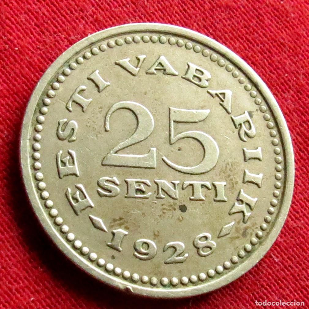 Monedas antiguas de Europa: Estonia 25 senti 1928 #1