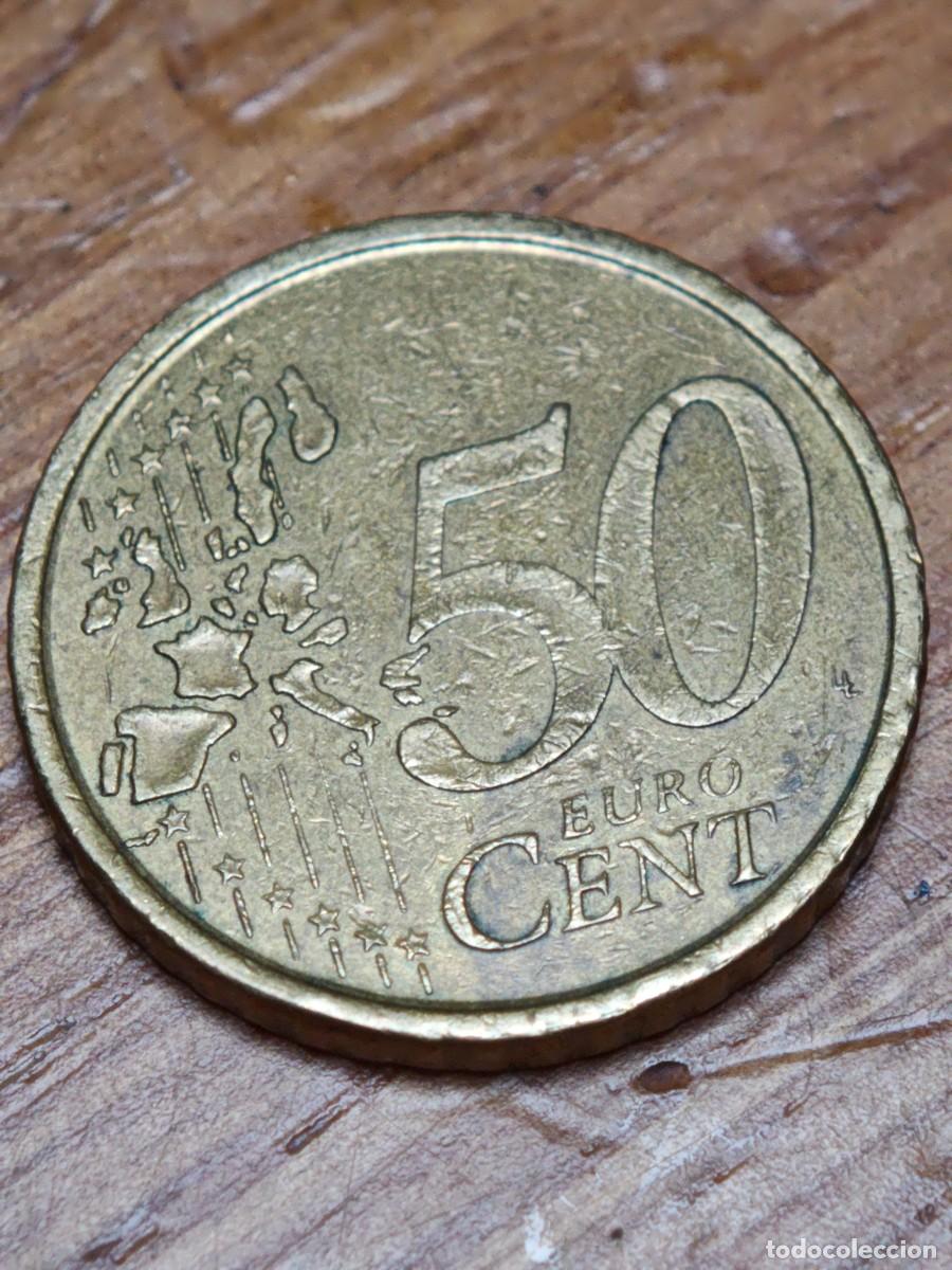 Monedas antiguas de Europa: Moneda 50 c&eacute;ntimos con tara - Foto 2