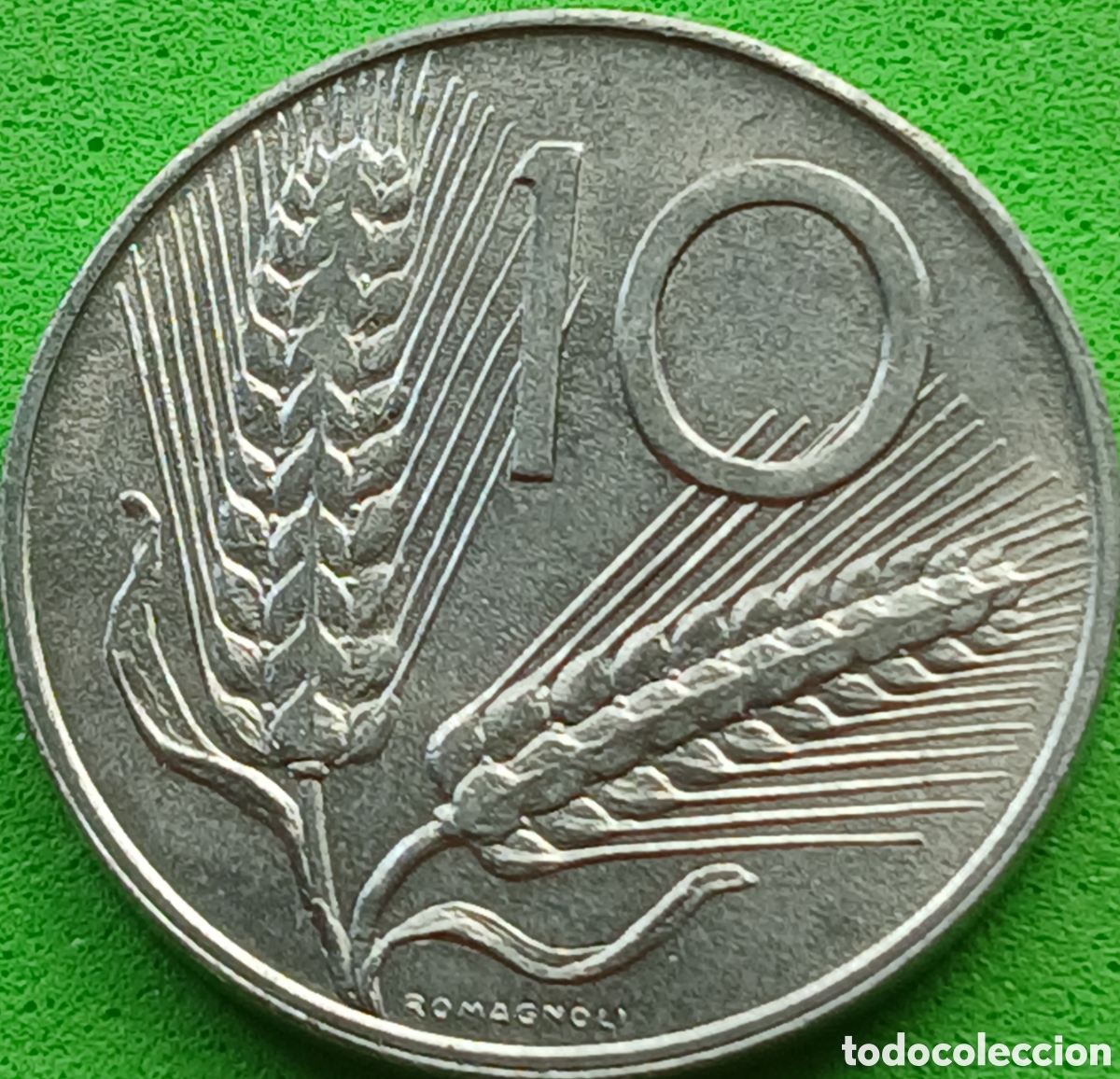 Monedas antiguas de Europa: Italia 10 liras 1995 km#93 poco com&uacute;n