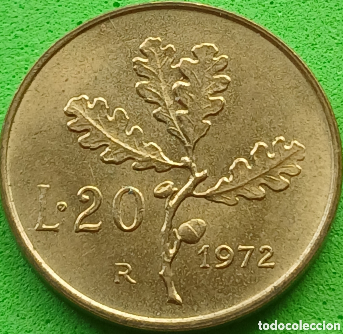 Monedas antiguas de Europa: Italia 20 liras 1972 km#97