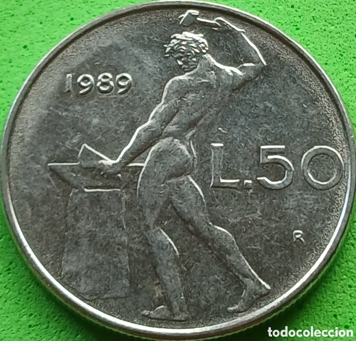 Monedas antiguas de Europa: Italia 50 liras 1989 km#95.1