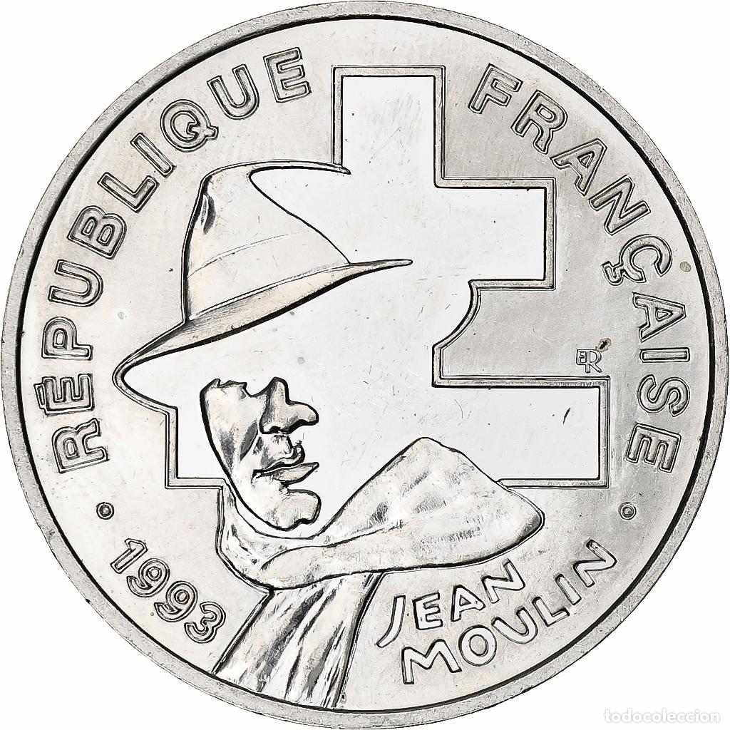 Monedas antiguas de Europa: [#349864] Francia, 100 Francs, Jean Moulin, 1993, Monnaie de Paris, BE, Plata, EBC+