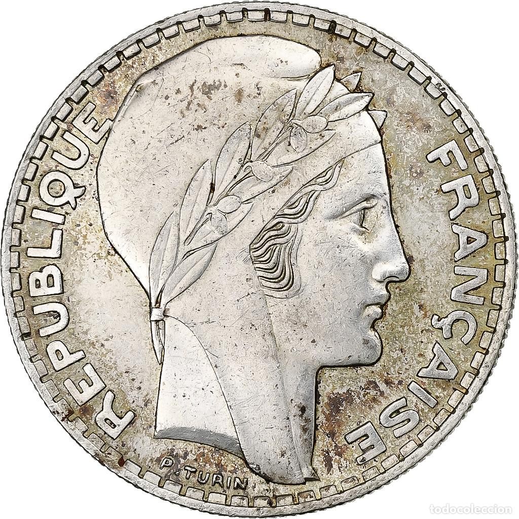 Monedas antiguas de Europa: [#1114821] Moneda, Francia, Turin, 20 Francs, 1938, Paris, EBC+, Plata, KM:879, Gadoury:852