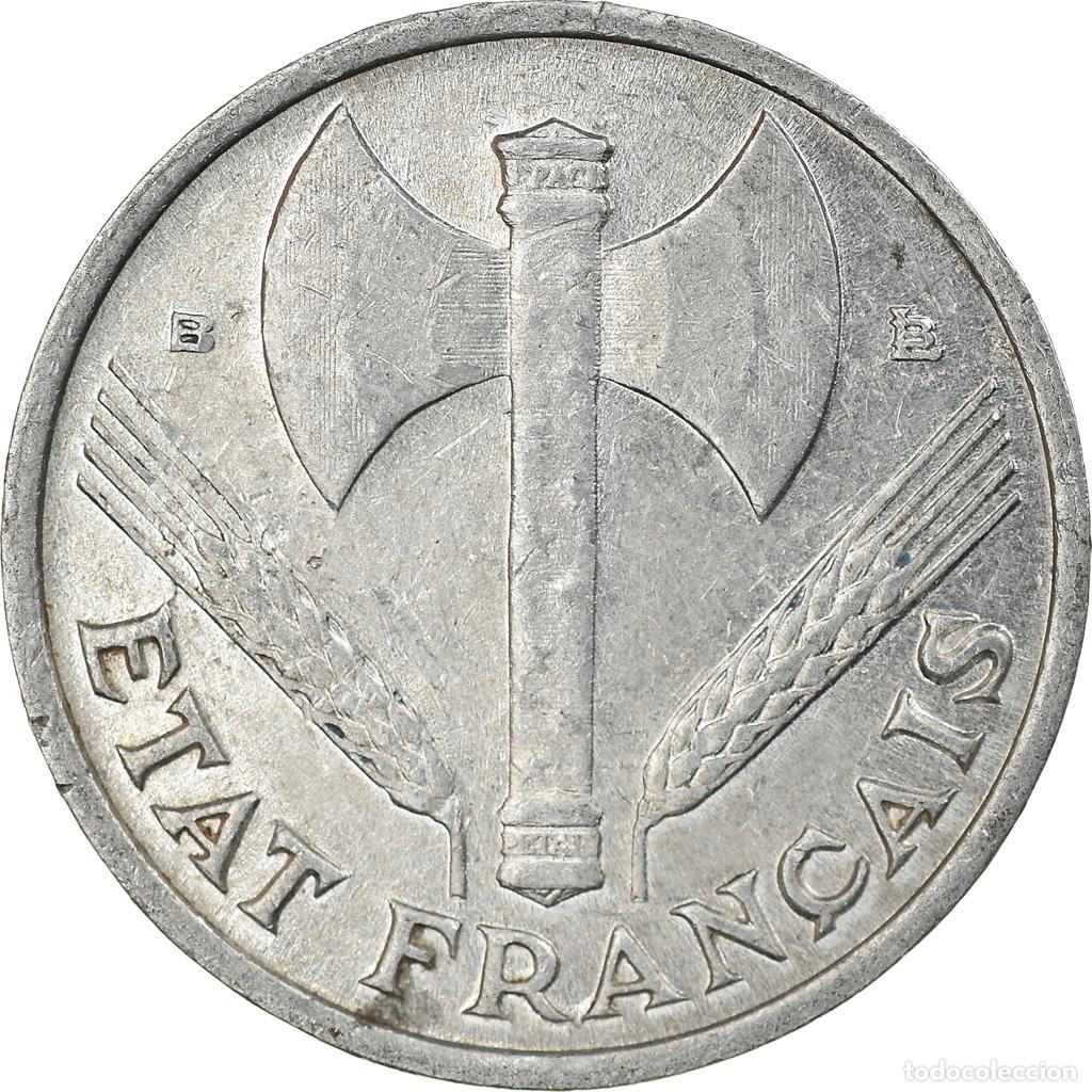 Monedas antiguas de Europa: [#794435] Moneda, Francia, Bazor, 50 Centimes, 1944, Beaumont - Le Roger, MBC, Aluminio