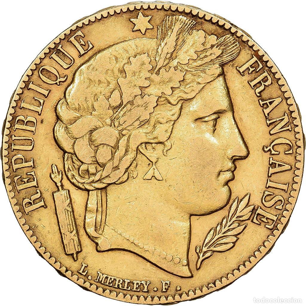 Monedas antiguas de Europa: [#1550935] Francia, 20 Francs, C&eacute;r&egrave;s, 1851, Paris, Oro, MBC, Gadoury:1059, KM:762