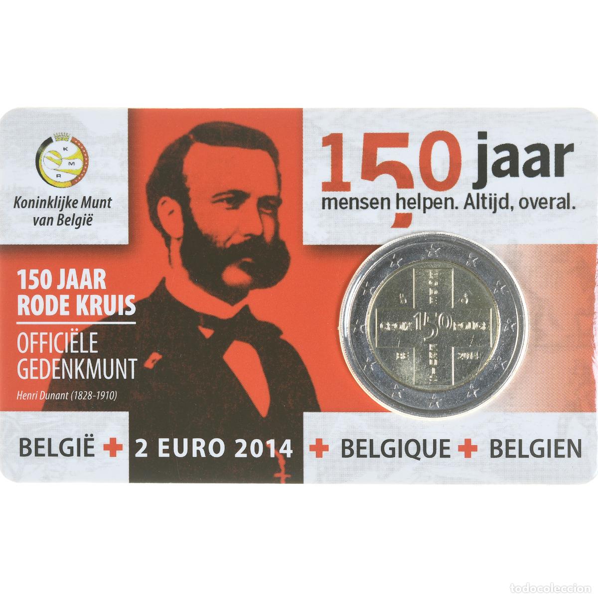Monedas antiguas de Europa: [#1177585] B&eacute;lgica, 2 Euro, 150 ans de la Croix Rouge, 2014, Royal Belgium Mint, Coin