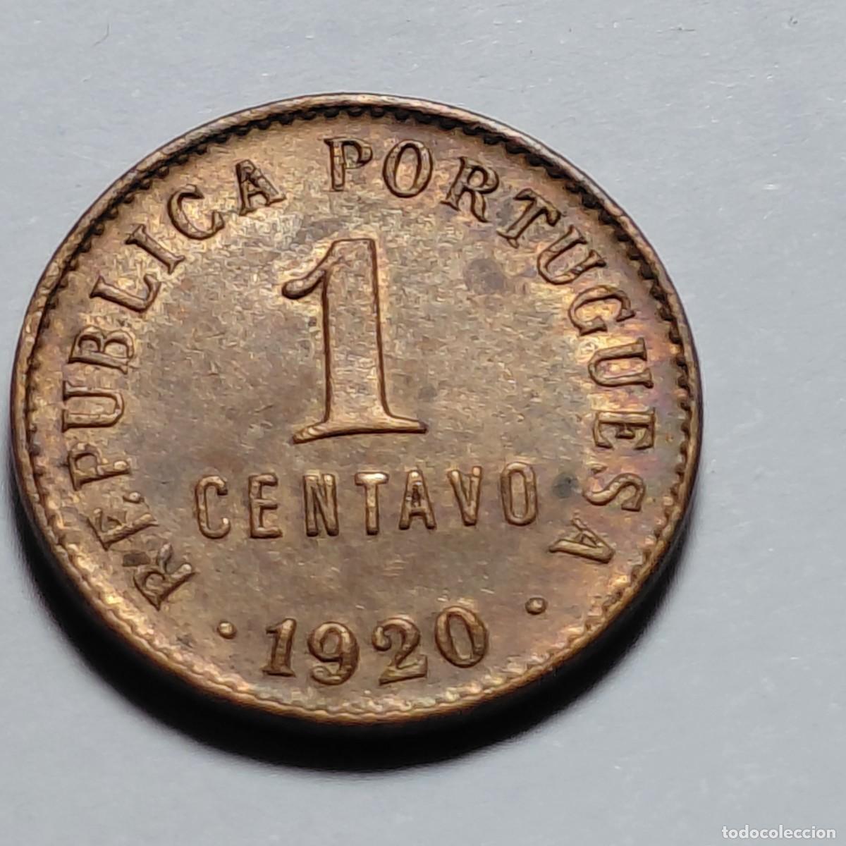 Monedas antiguas de Europa: PORTUGAL - 1 centavo 1920 KM565