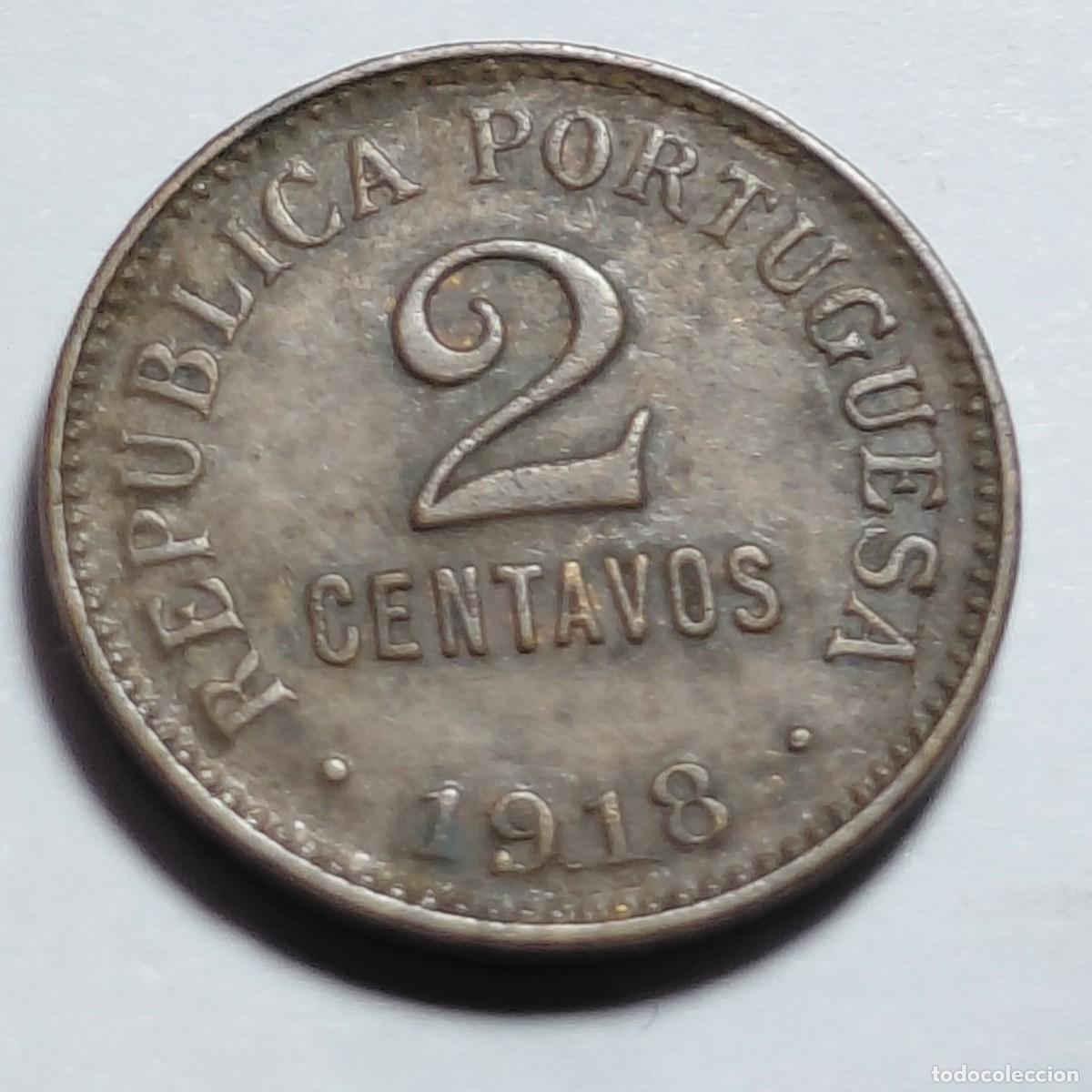 Alte M&uuml;nzen aus Europa: PORTUGAL - 2 centavos 1918 KM468