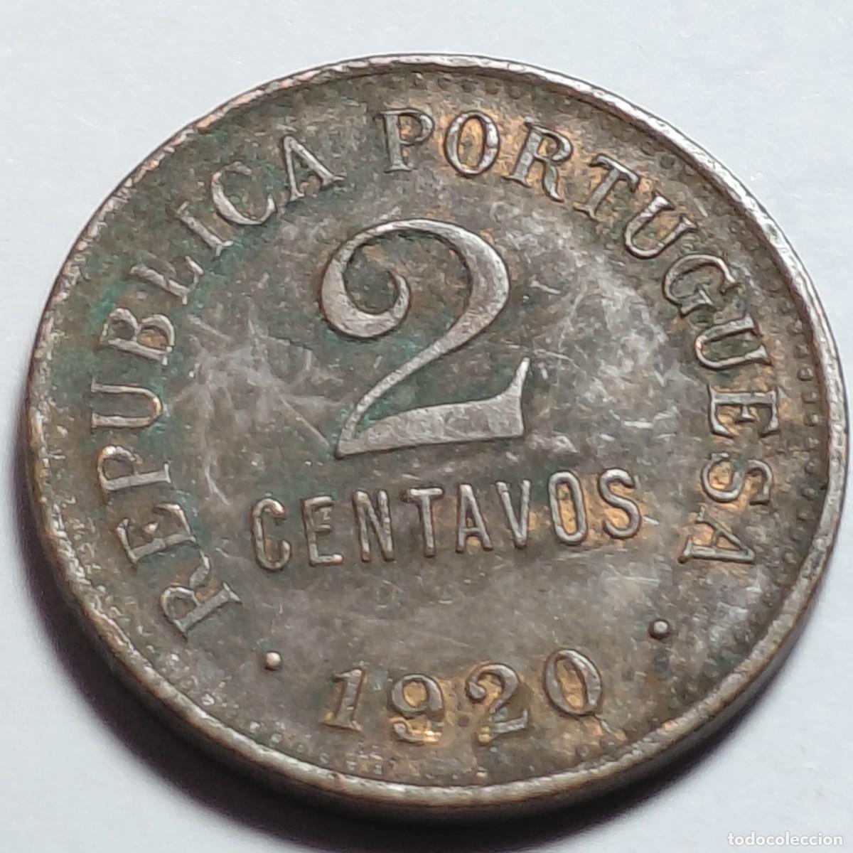 Monedas antiguas de Europa: PORTUGAL - 2 centavos 1920 KM468