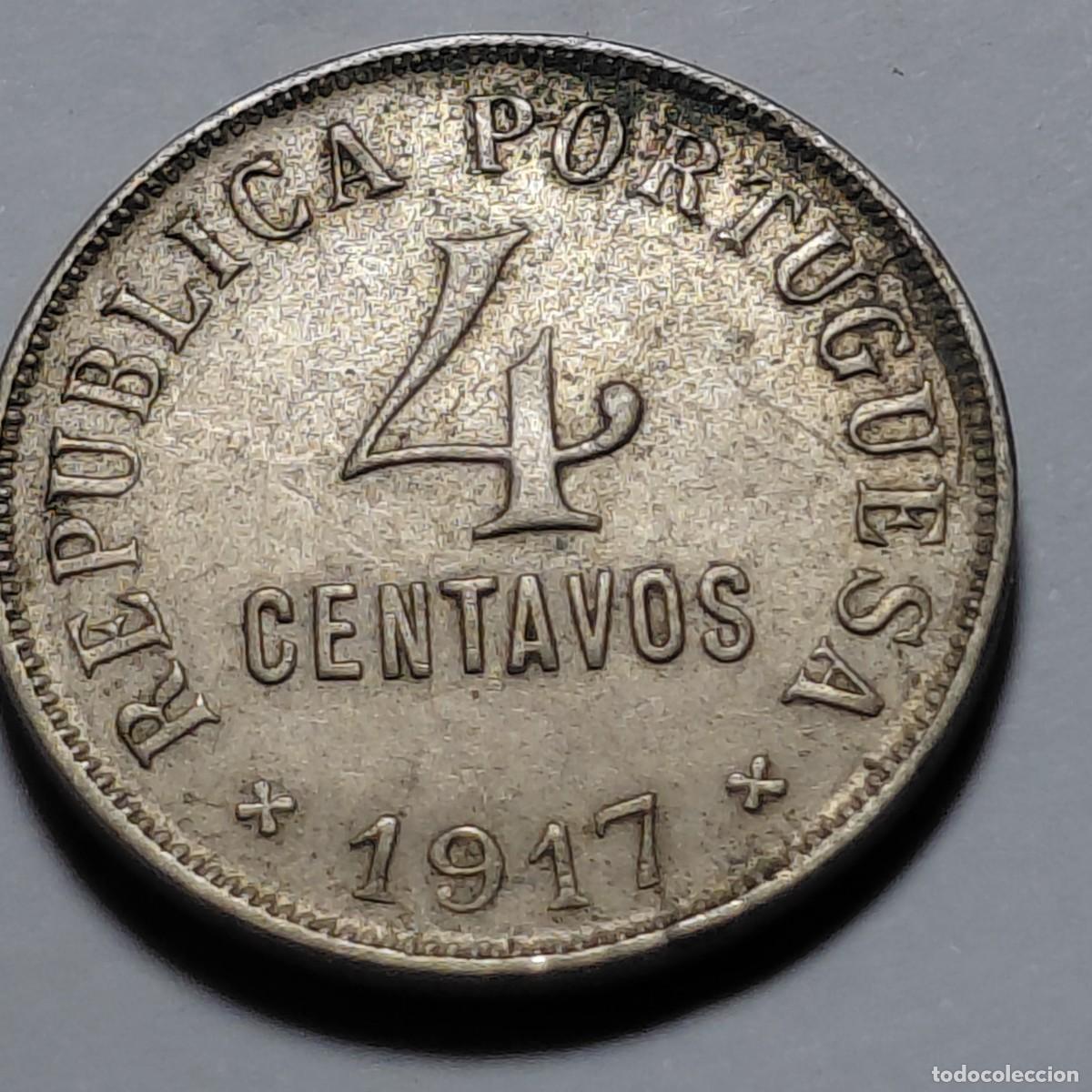 Monete antiche di Europa: PORTUGAL - 4 centavos 1917 KM566