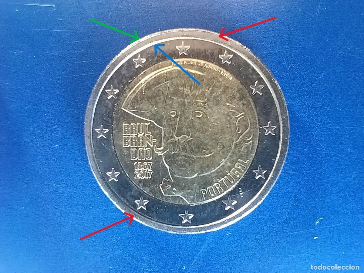 Monedas antiguas de Europa: Moeda 2 Euros com Defeito - Foto 3