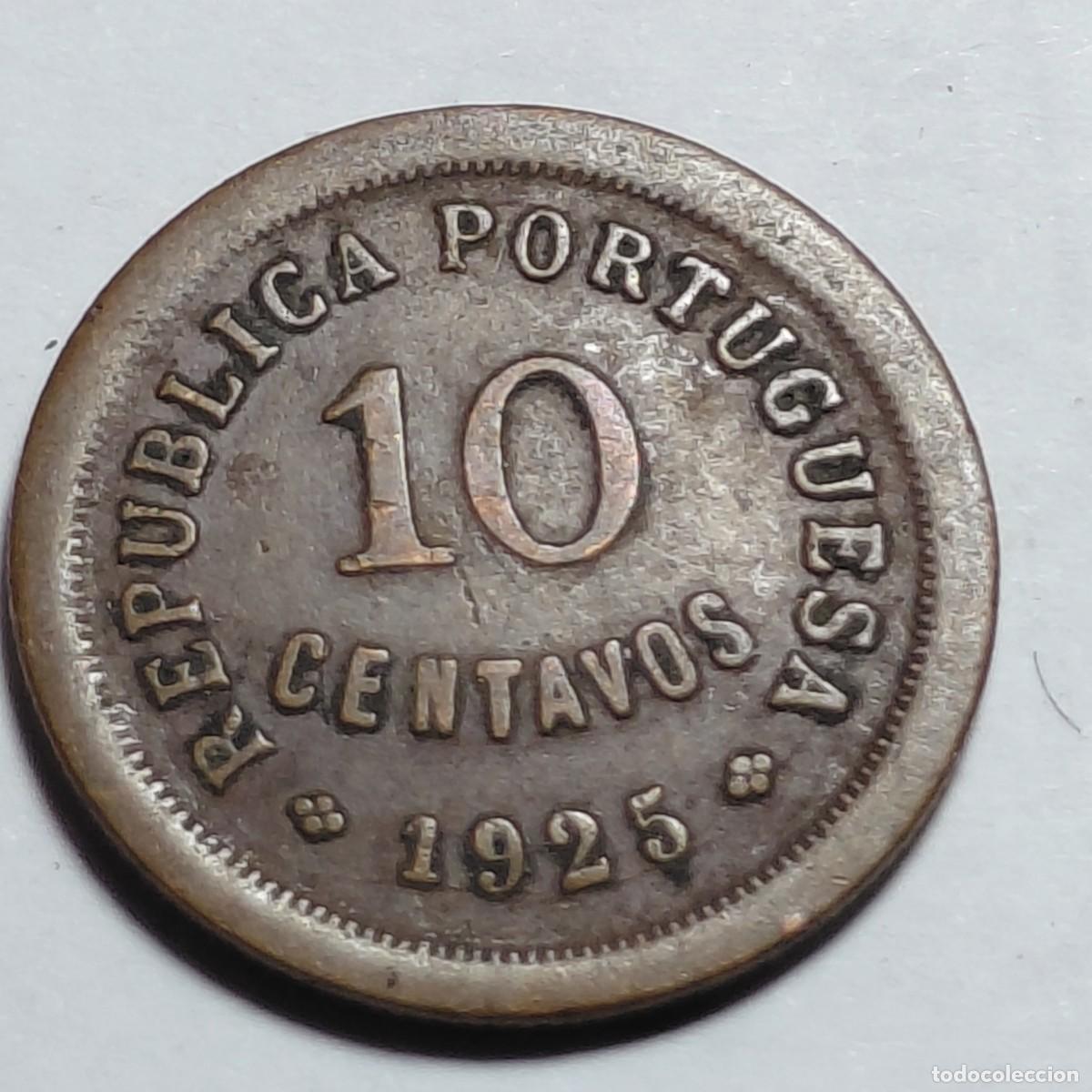 Monedas antiguas de Europa: PORTUGAL - 10 centavos 1925 KM573