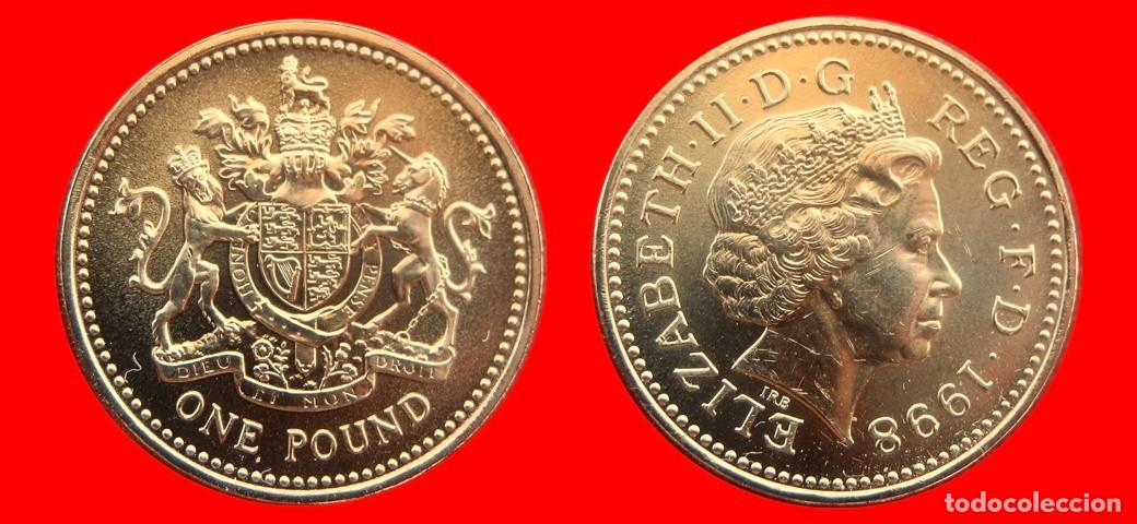 Monedas antiguas de Europa: 1 LIBRA POUND 1998 SIN CIRCULAR PROCEDENTE DE BLISTER INGLATERRA REINO UNIDO-9853SC