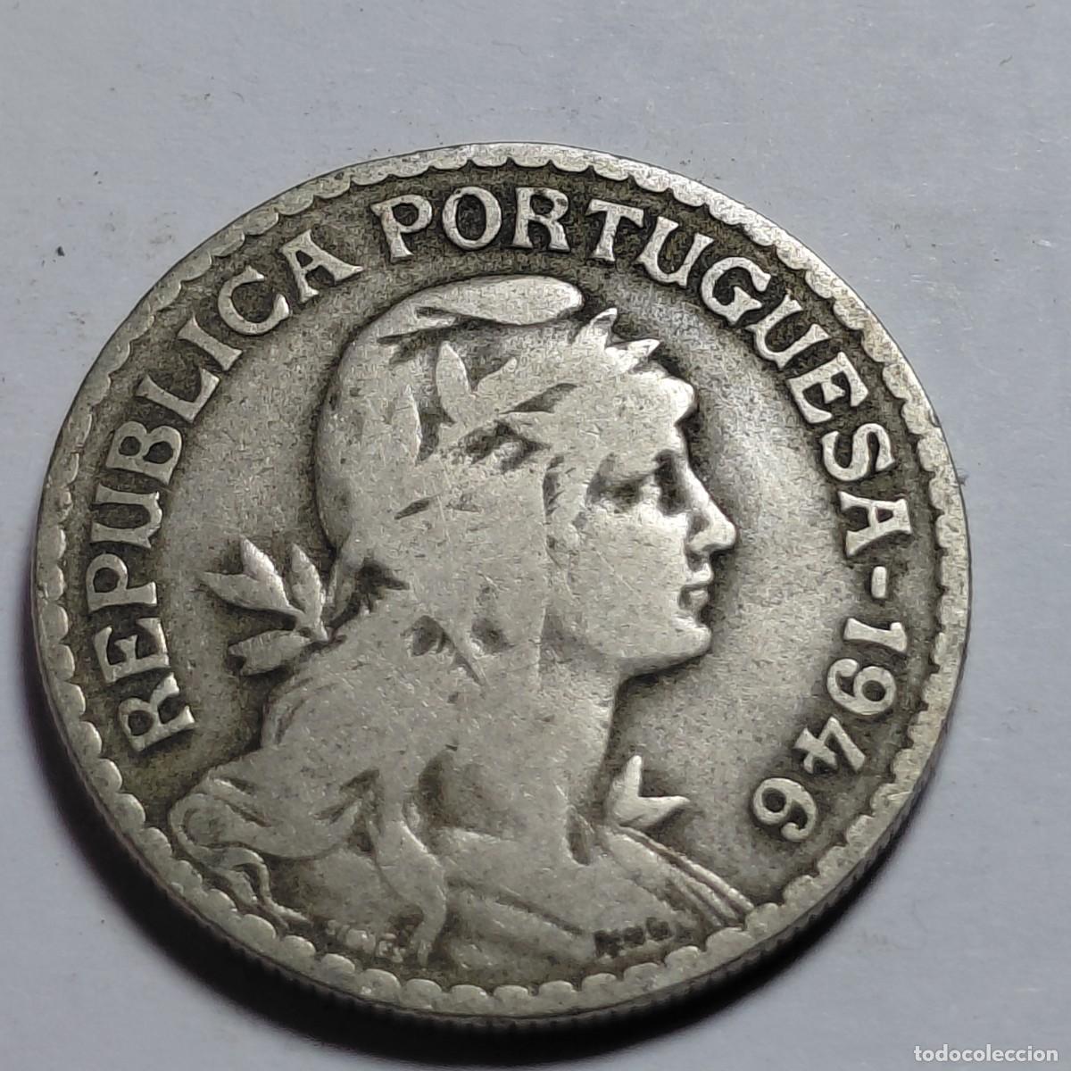 Monedas antiguas de Europa: PORTUGAL - 1 escudo 1946 KM578
