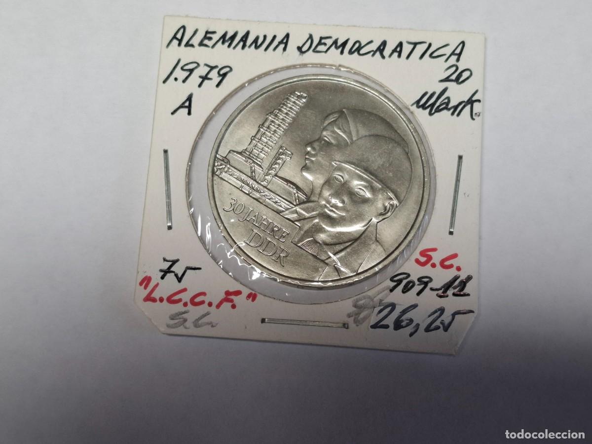 Monedas antiguas de Europa: 20 MARCOS de 1979 A KM 75 ALEMANIA DEMOCRATICA en SIN CIRCULAR