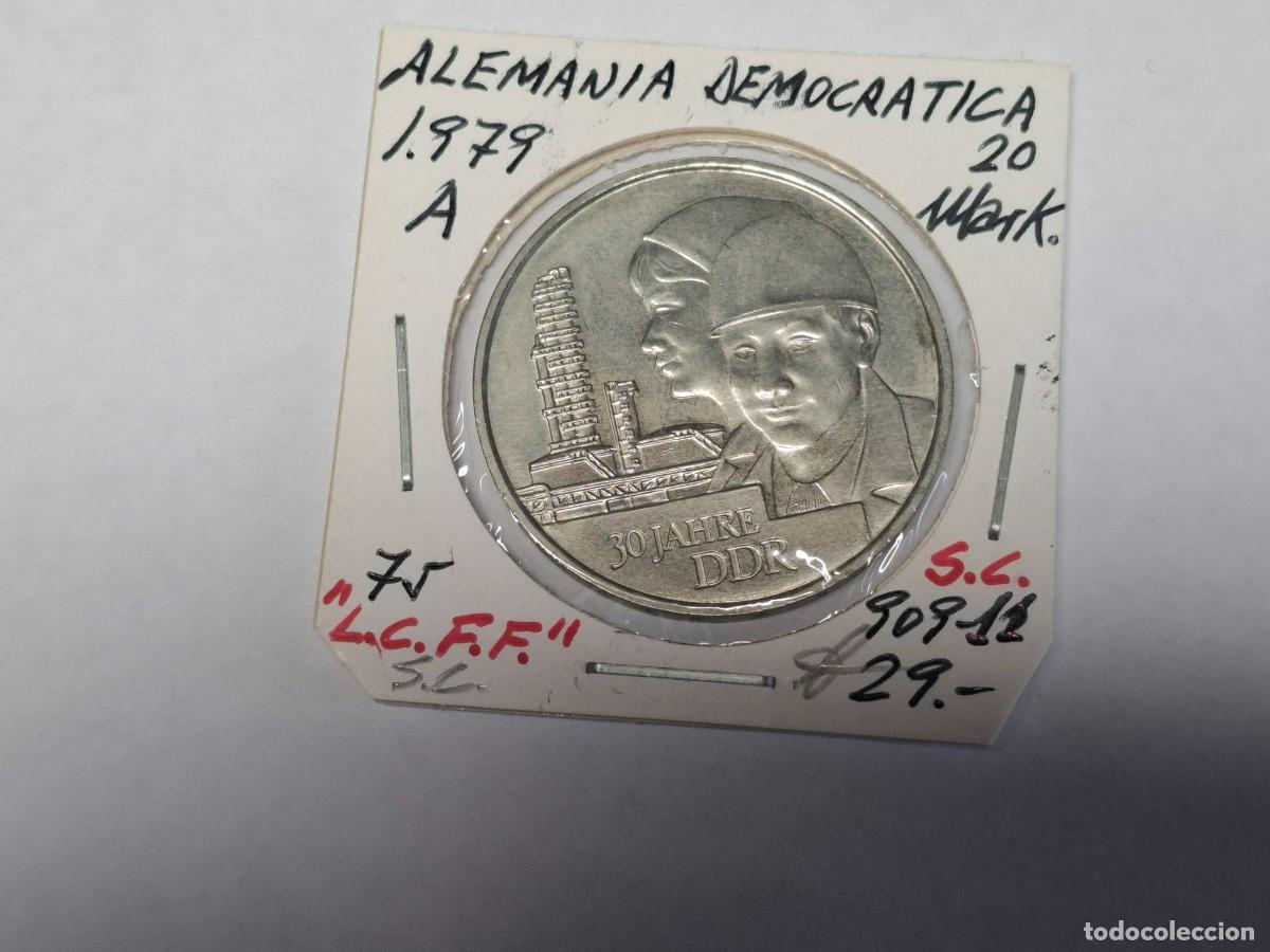 Monedas antiguas de Europa: 20 MARCOS de 1979 A KM 75 ALEMANIA DEMOCRATICA en SIN CIRCULAR