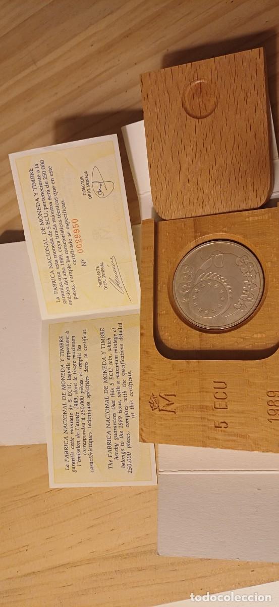 Monedas antiguas de Europa: Moneda de 5 Ecus,a&ntilde;o 1989 - Foto 5