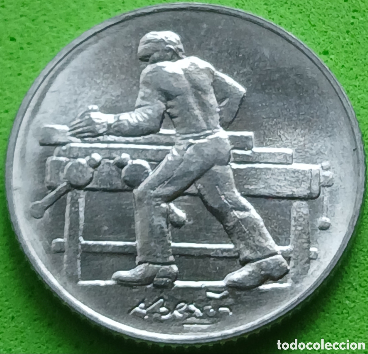 Monete antiche di Europa: San Marino 2 liras 1978 km#77 El trabajo