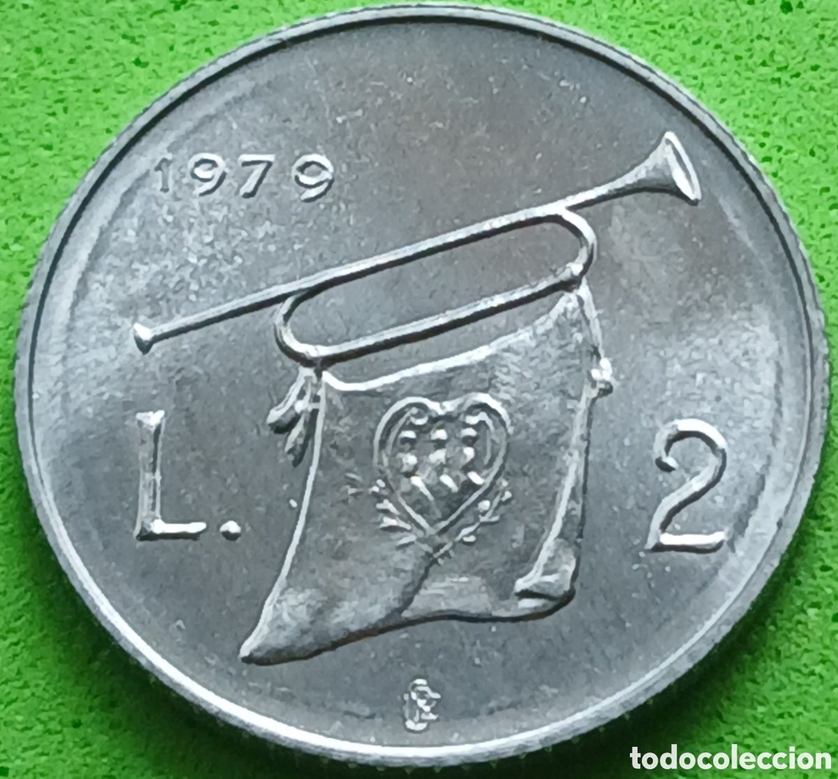 Monete antiche di Europa: San Marino 2 liras 1979 km#90 &Oacute;rganos institucionales del estado