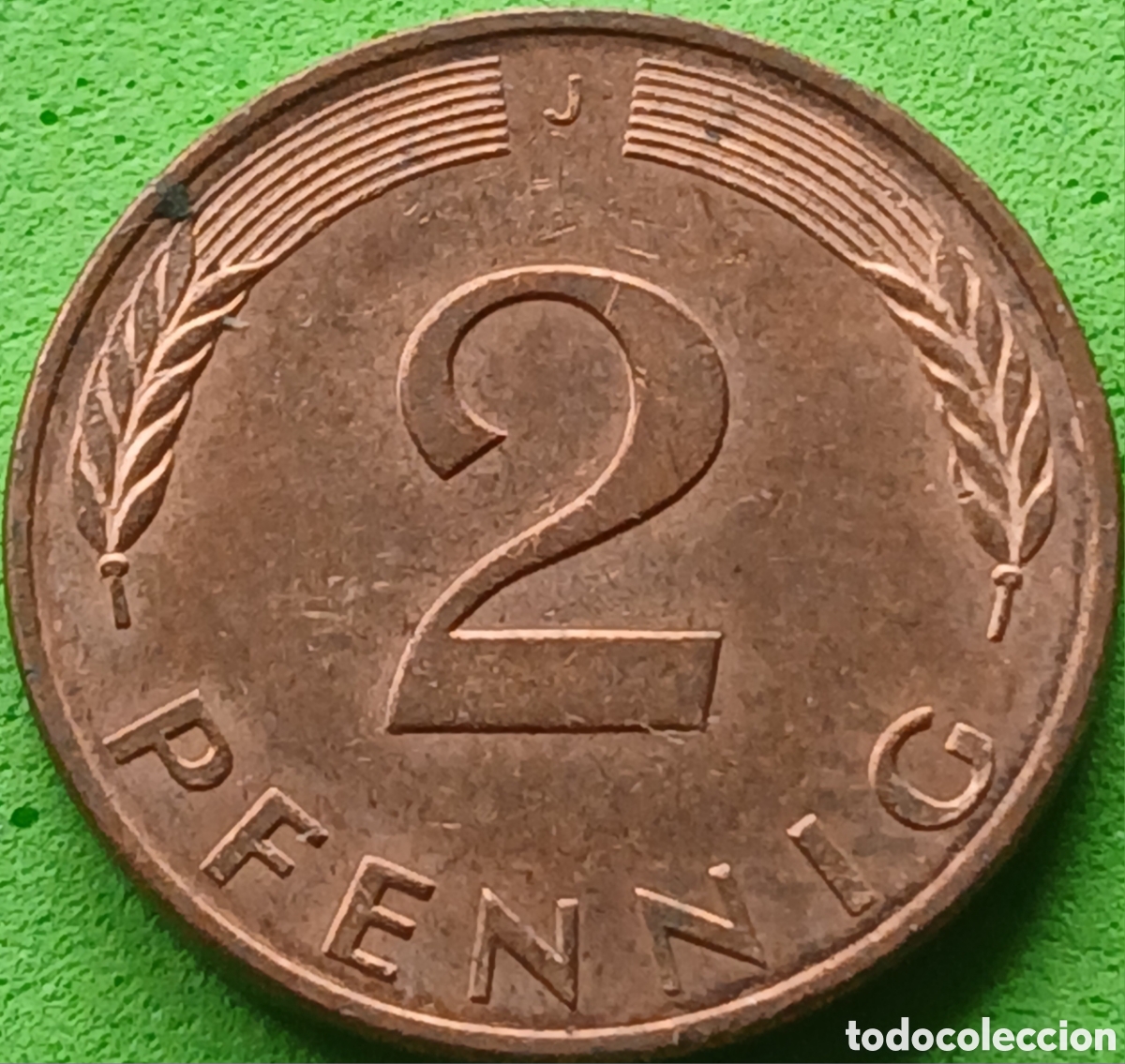 Monete antiche di Europa: Alemania Federal 2 pfennig 1996 J km#106a