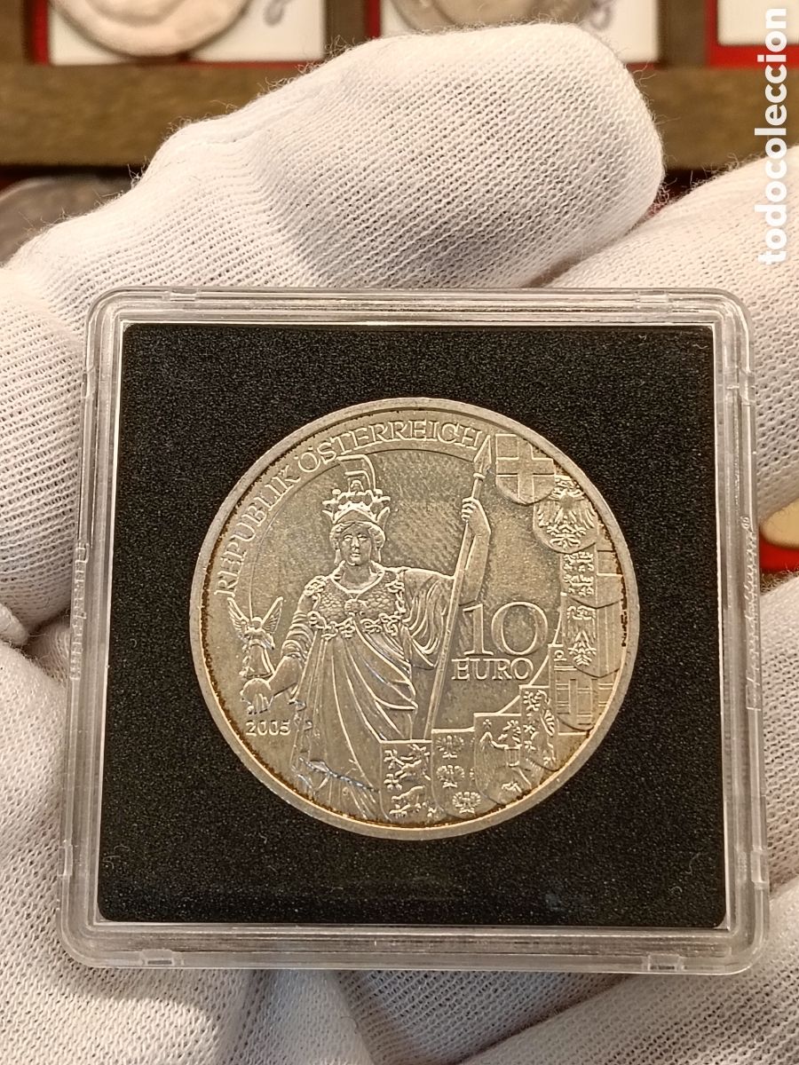Monedas antiguas de Europa: AUSTRIA . MONEDA DE PLATA 10 EUROS . A&Ntilde;O 2005 . 60 ANIVERSARIO II REPUBLICA